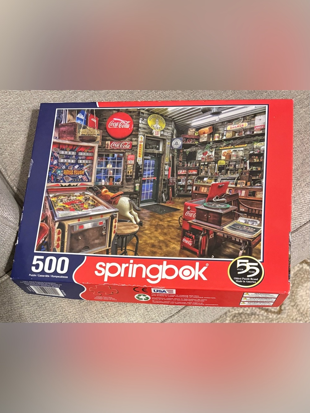 Good Nabor Store 500 Pc. Puzzle - Coca Cola, Pinball - Springbok 2017,
Complete